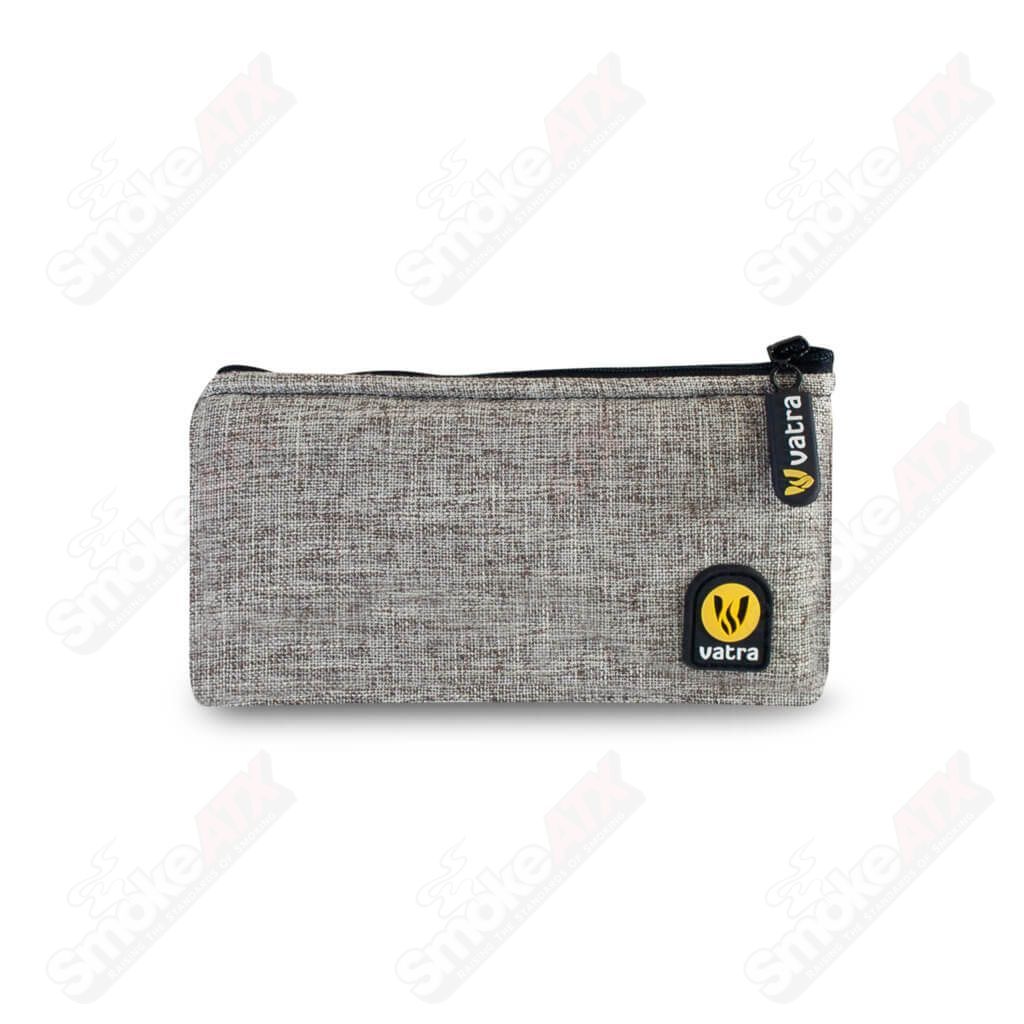 Vatra Bags Woven Khaki Brown V16 6.5” Zip Pouch - Smoke ATX