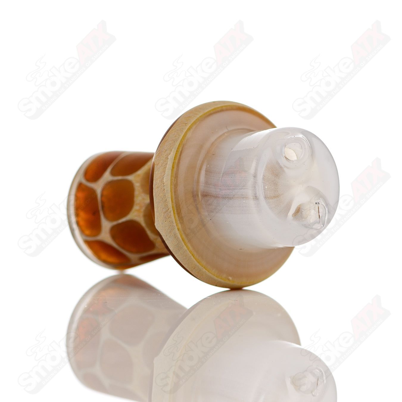 White Giraffe Spinner Cap w Pearl Robertson Glass - Smoke ATX