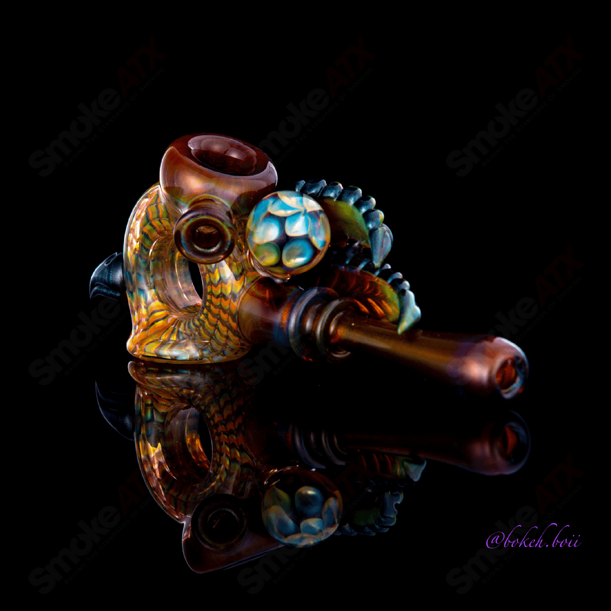 Wrap And Rake Dry Pipe Calmbo X Dosh - Smoke ATX